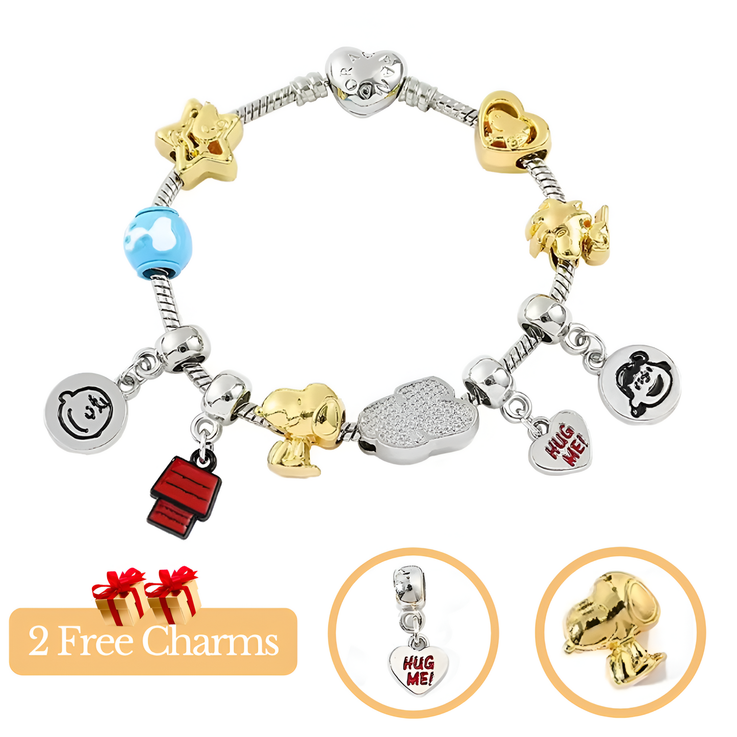 Snoopy Charm Bracelet