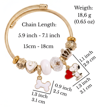 Snoopy Heartbeat Bracelet
